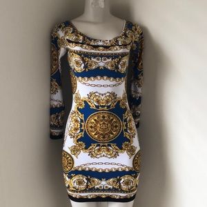 Gold and Chains Bodycon Dress